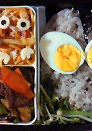 簡単キャラ弁☆ウルトラマン＆ピグモン-レシピのメイン写真