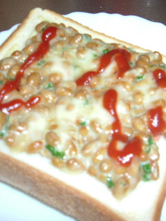 朝食に納豆トースト-レシピのメイン写真