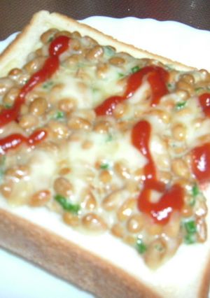 朝食に納豆トースト-レシピのメイン写真