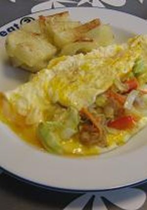 朝ごはんに☆カレー風味のオムレツ-レシピのメイン写真