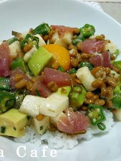 ネバネバ軍団混ぜ混ぜ丼-レシピのメイン写真