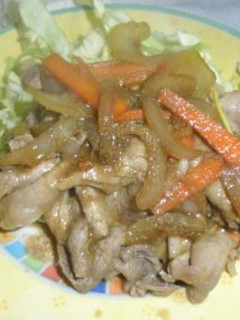 つゆの素とお酢の豚肉炒め-レシピのメイン写真