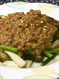 なすと野菜の肉味噌かけ-レシピのメイン写真