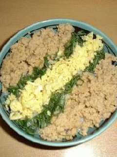 すごくおいしい!高野の三色どんぶり-レシピのメイン写真