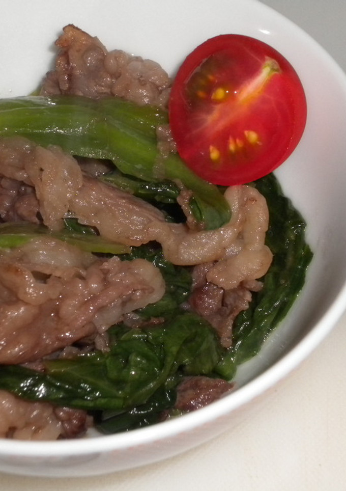 レタスと牛肉の焼肉のタレ炒め-レシピのメイン写真