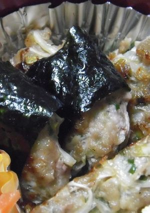*タレも混ぜ込む☆餃子の中身焼き*-レシピのメイン写真