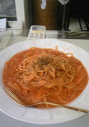 玉葱代用!ツナとトマトのクリームパスタ-レシピのメイン写真