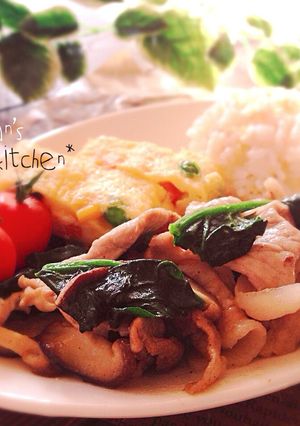 ✿豚肉とほうれん草のバター炒め✿-レシピのメイン写真