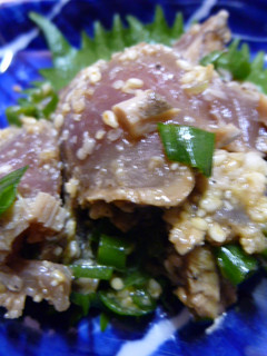 鰹のたたきの胡麻和え-レシピのメイン写真