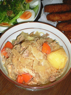 砂糖も味醂も無し!豚じゃがと春雨の煮物♪-レシピのメイン写真