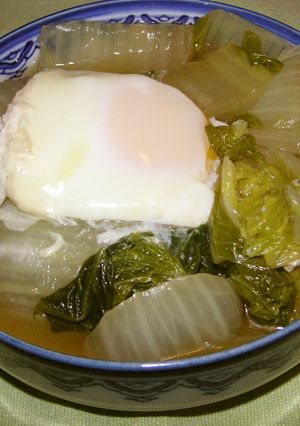 おばあちゃんの味　白菜と卵の煮物-レシピのメイン写真