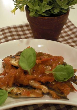 COCO♡ノンオイル小いわしのトマト煮-レシピのメイン写真