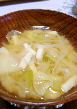 長ネギとじゃがいものお味噌汁-レシピのメイン写真