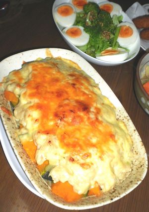 簡単ホワイトソースでカボチャのグラタン♪-レシピのメイン写真
