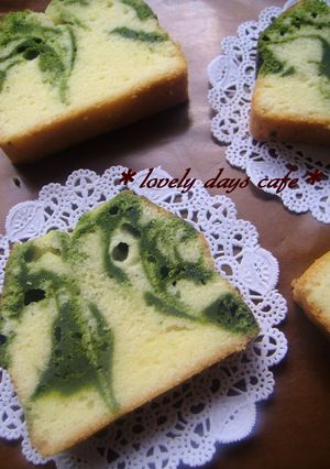 抹茶マーブルパウンドケーキ-レシピのメイン写真
