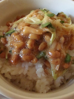 かいわれtoなめたけの納豆ごはん♪-レシピのメイン写真