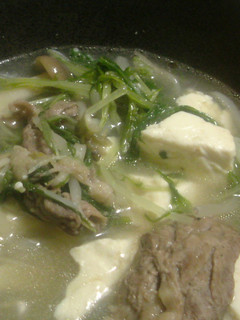 朝食用 牛肉と水菜のスープ-レシピのメイン写真