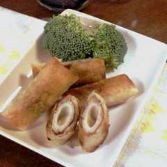 รูปของ ひとくちおつまみ♥チーちく春巻き