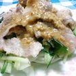 ヘルシー★ゆで豚の酢みそソース和え