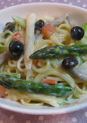 ヘルシーなんちゃってクリームパスタ-レシピのメイン写真