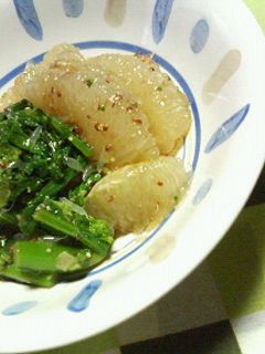 ✿グレフルと❀菜花の✿粒マスタード和え-レシピのメイン写真