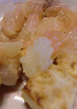 揚げ豆腐と鶏のグレープフルーツがけ-レシピのメイン写真