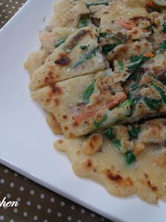 挽き肉で作る、簡単チヂミ-レシピのメイン写真