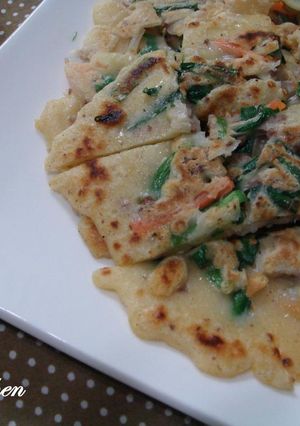 挽き肉で作る、簡単チヂミ-レシピのメイン写真