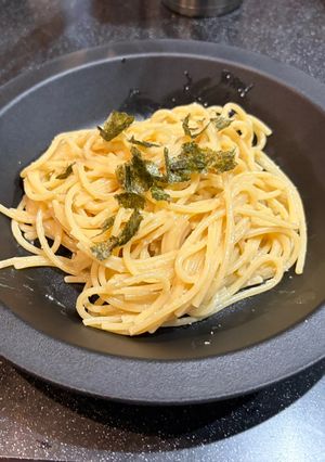 【男料理】子供と食べる簡単ワンパンたらこパスタ!-レシピのメイン写真