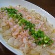 焼きダイコンのエビあんかけ