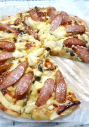 ホットケーキミックスでランチ♪時短ピザ！-レシピのメイン写真