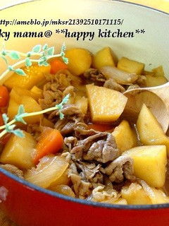 ル・クルーゼ作る旨々肉じゃが-レシピのメイン写真