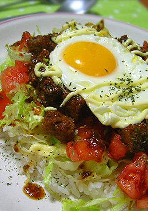 ロコモコ☆簡単でうまっ♪冷蔵庫の掃除にも-レシピのメイン写真