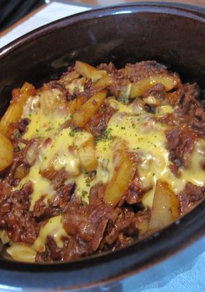 ショートパスタ挽肉じゃが芋のオーブン焼❤-レシピのメイン写真