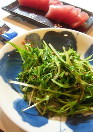 おつまみに★シャキシャキ水菜炒め-レシピのメイン写真