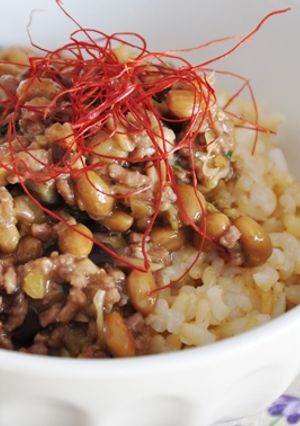 中華風☆スタミナ肉野菜納豆-レシピのメイン写真