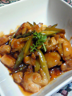 鶏肉とアスパラで♪酢豚風-レシピのメイン写真