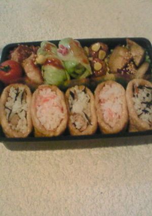 ちょっとオシャレ??稲荷寿司のお弁当!-レシピのメイン写真