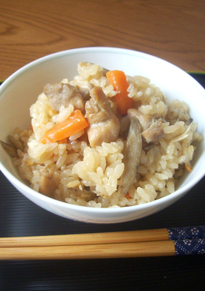 鶏ごぼうの炊き込みご飯-レシピのメイン写真