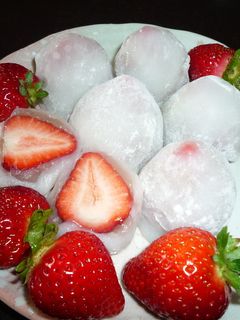 レンジで作るいちご大福-レシピのメイン写真