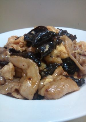 ご飯が進む☆豚肉ときくらげの卵炒め-レシピのメイン写真