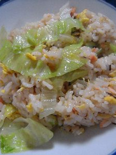 シャケとレタスの彩りチャーハン-レシピのメイン写真