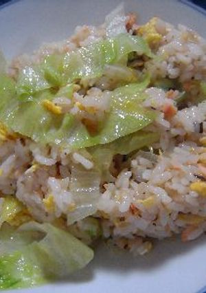 シャケとレタスの彩りチャーハン-レシピのメイン写真