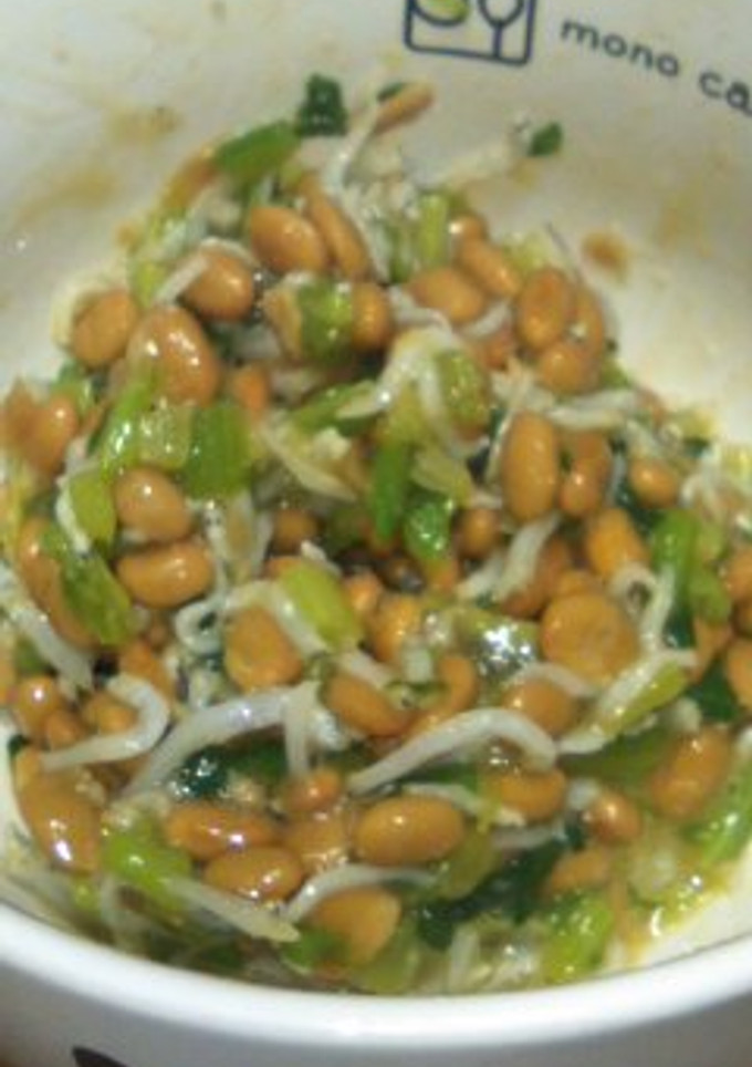 納豆＋ほうれん草＋しらす＋柚子胡椒-レシピのメイン写真
