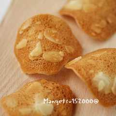 A picture of 卵白1個分で作る***チュイル***.