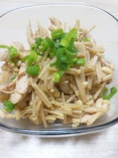 簡単ヘルシー節約☆えのきとささみの梅風味-レシピのメイン写真