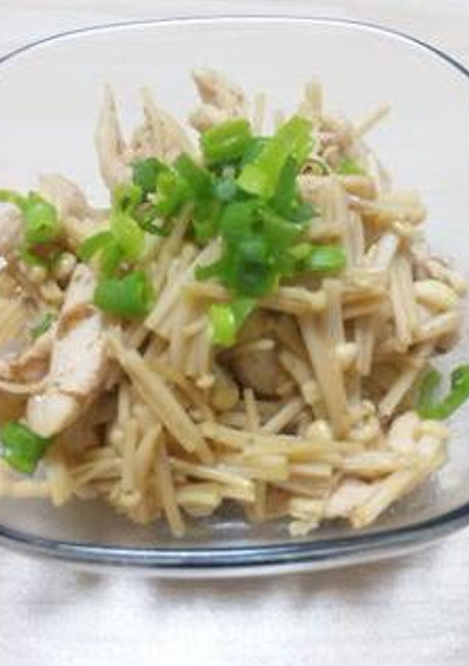 簡単ヘルシー節約☆えのきとささみの梅風味-レシピのメイン写真