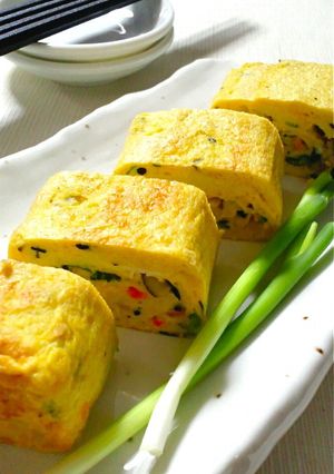 卯の花で♬ボリューミーな玉子焼き♡-レシピのメイン写真