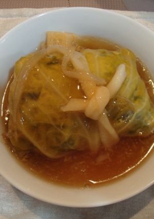 春キャベツのヘルシーロールキャベツ生姜餡-レシピのメイン写真