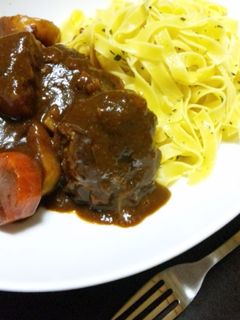 煮込みレンコンハンバーグ-レシピのメイン写真